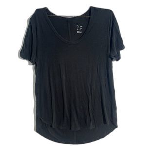 A New day Black Women T-Shirt Crew Neck Short Sleeve Small